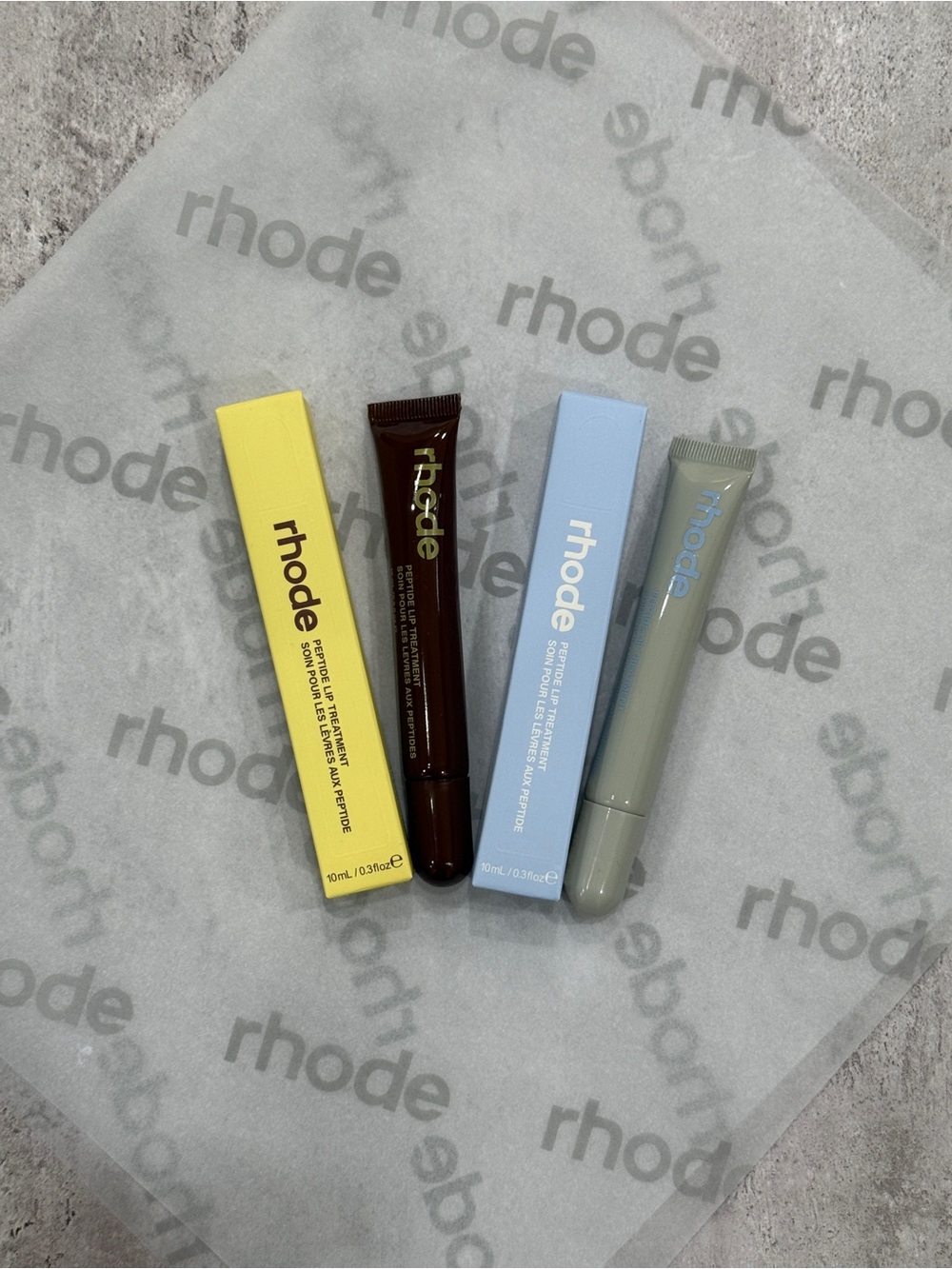 Rhode CARAMELIZED BANANA AND SUGARBERY LIP TINTS BUNDLE